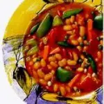 Mediterranean vegetable bean soup