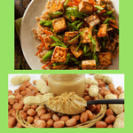 tofu and other forms of soyfoods, peanuts, are legumes but not pulses