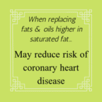 olive oil for heart health Certain oils high in oleic acid can bear a heart-health claim